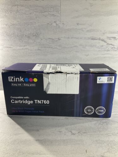 E-Z Ink TM Compatible Toner Cartridge Replacement for TN760 2 pack (6922744823991)